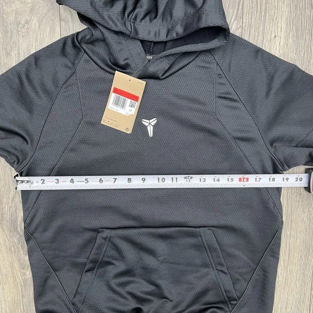 Nike Kobe Hoodie Size Large Big Kids Black White Therma Fit Pullover $52